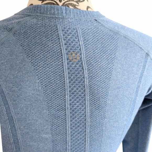 Lululemon Run: Swiftly Tech Long Sleeve Limitless Blue Rel: 1/13 Women's size 4 - Picture 7 of 16